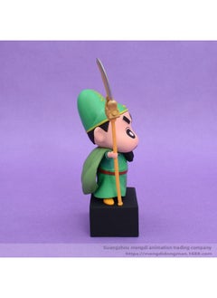 Generic Crayon Xiaoxin Guan Gong Xiaoxin Table Gift Handmade Cute Guan Gong Doll Guan Erge Model Ornaments Boxed Wholesale-Color:Xiaoxin Guan Gong  - Image 4