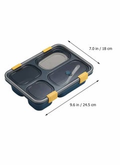 Excefore Bento Box, Leak Proof 4 Compartment Lunch Case Lunch Food Salad Containers Holder with Soup Bowl for Kids and Aldult  - Image 3