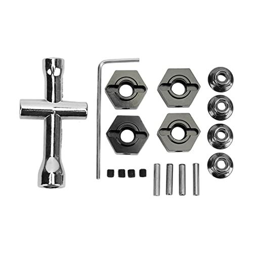 VGEBY RC Hex Hub, 14mm Wheels Extension, Aluminum Alloy Upgrade, Wheel Adapter for 1/10 Scale RC Cars and Custom Upgrades - Image 1