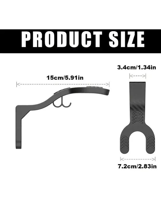 4pcs Wall Mounted Helmet Rack With Hooks Space Saving Home Garage Storage - Image 4
