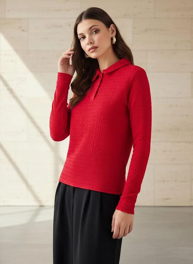 2Xtremz 2Xtremz Polo Top with Texture