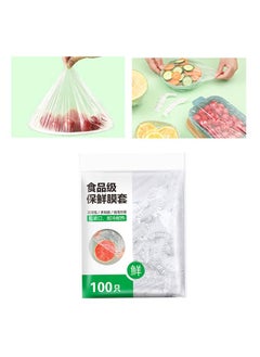 Thoraya 100PCS Plastic Bowl Cover Disposable Comfortable Fresh Keeping Dustproof Food Storage Cover  - Image 4