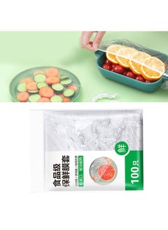 Thoraya 100PCS Plastic Bowl Cover Disposable Comfortable Fresh Keeping Dustproof Food Storage Cover  - Image 5