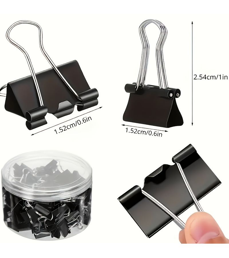 42 Pcs Heavy Duty Mixed Color Binder Clips for Office and Home Document Organization - Image 2