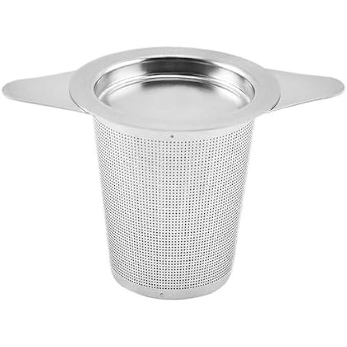 WUZIA Stainless Steel Tea InfuserReusable Fine Mesh Strainer For Loose Leaf Tea And Spices5Mm Holes For MugsTeapotsCups - Image 2