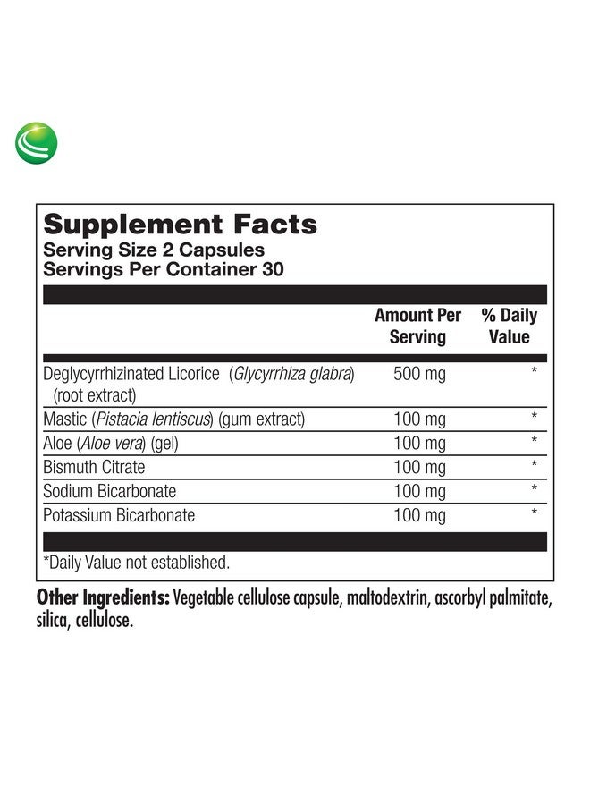 Nutra BioGenesis مركب دعم المعدة من نوترا بيوجينيسيس - مكمل عرق السوس DGL، مستخلص جذر عرق السوس منزوع الجلسيريزين لامتصاص أقصى، دعم الهضم مع صمغ الماستيك، الألوة و البزموت - 60 كبسولة - Image 5