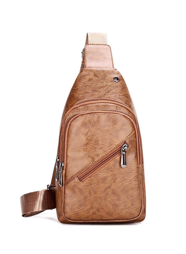 كيفية حقيبة كروس بودي عصرية للرجال مصنوعة من الجلد الناعم من - Image 1