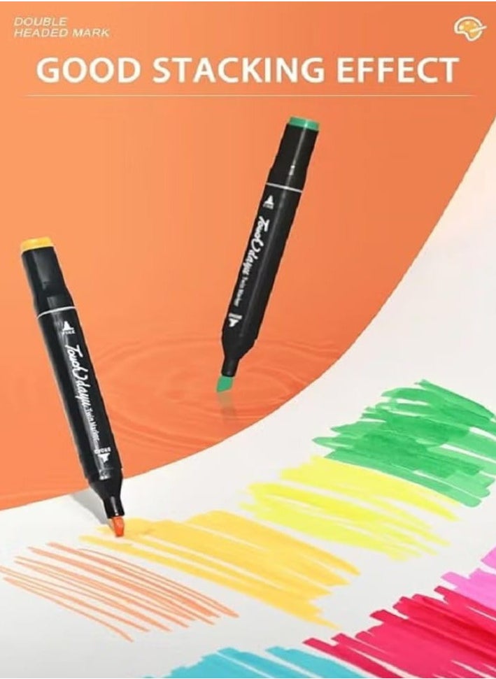Touch Five 24 Colors Dual Drawing Pen, Black