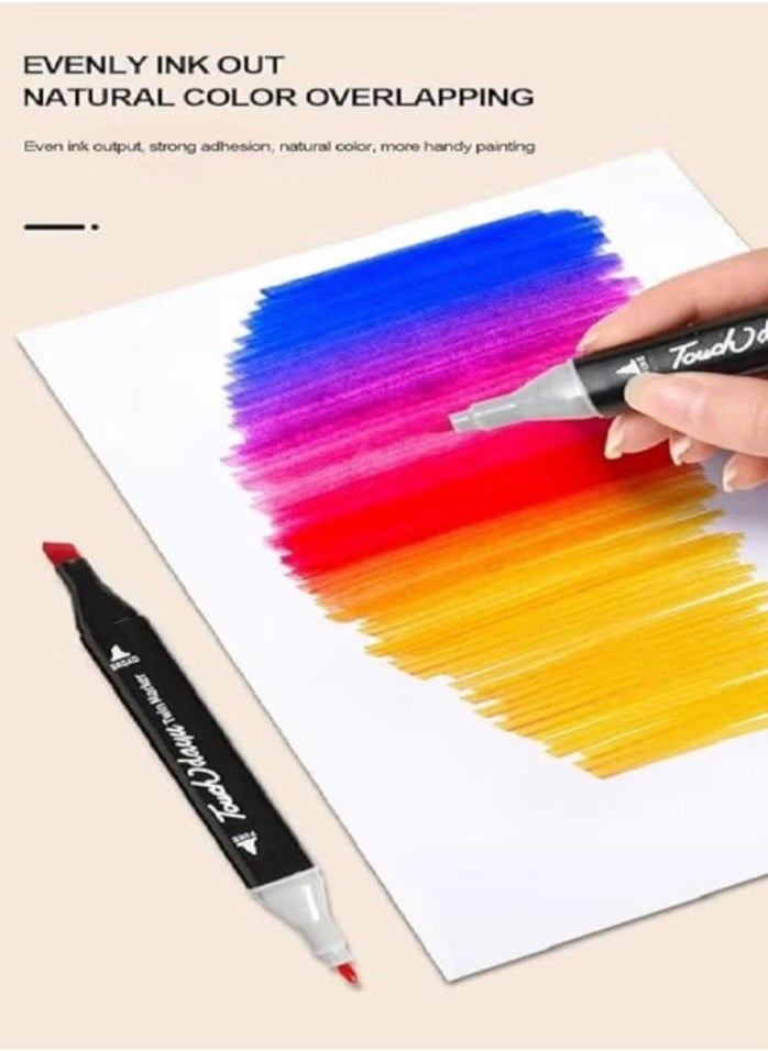 Touch Five 24 Colors Dual Drawing Pen, Black