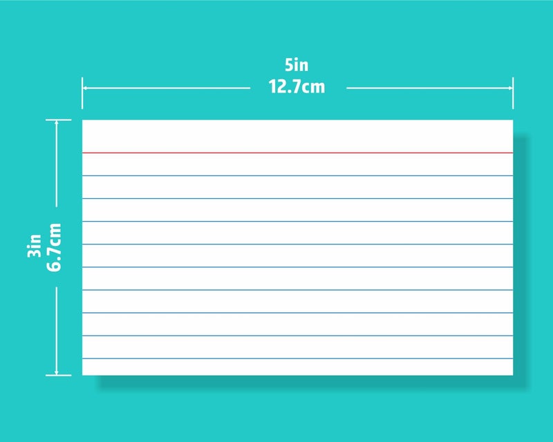 YIZUUN Index Cards 3x5, 300 Pack, Heavy Ruled Index Cards, Notecards 3x5 Lined, Flash Cards for Studying, Note Cards for Office, Home and School, White, 4 Packs of 75 Pack - Image 2