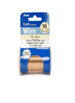 Darice Craft Wire 16 Gauge Gold 10 yards  - Image 2