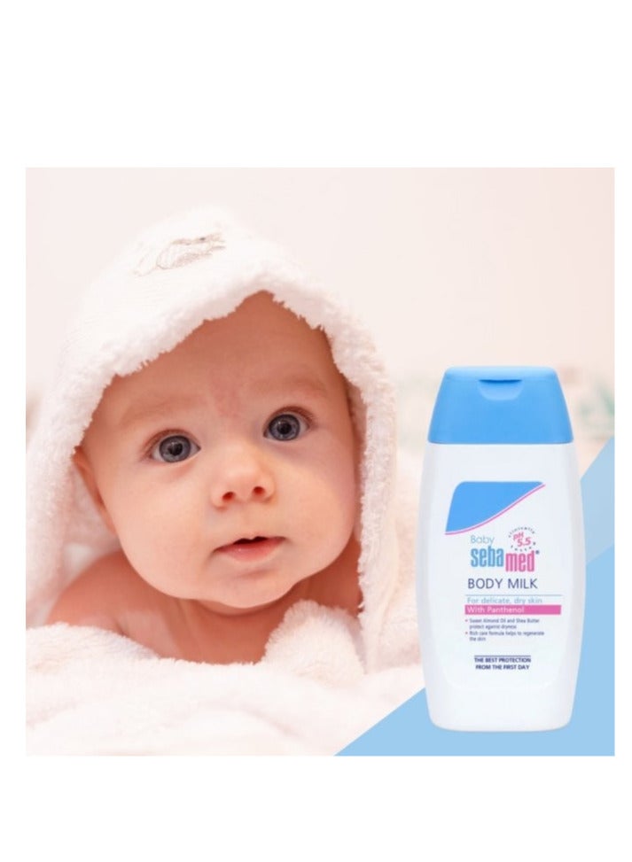 Sebamed Pack Of 2 Sebamed Baby Body Milk With Panthenol 200 ML - Image 5
