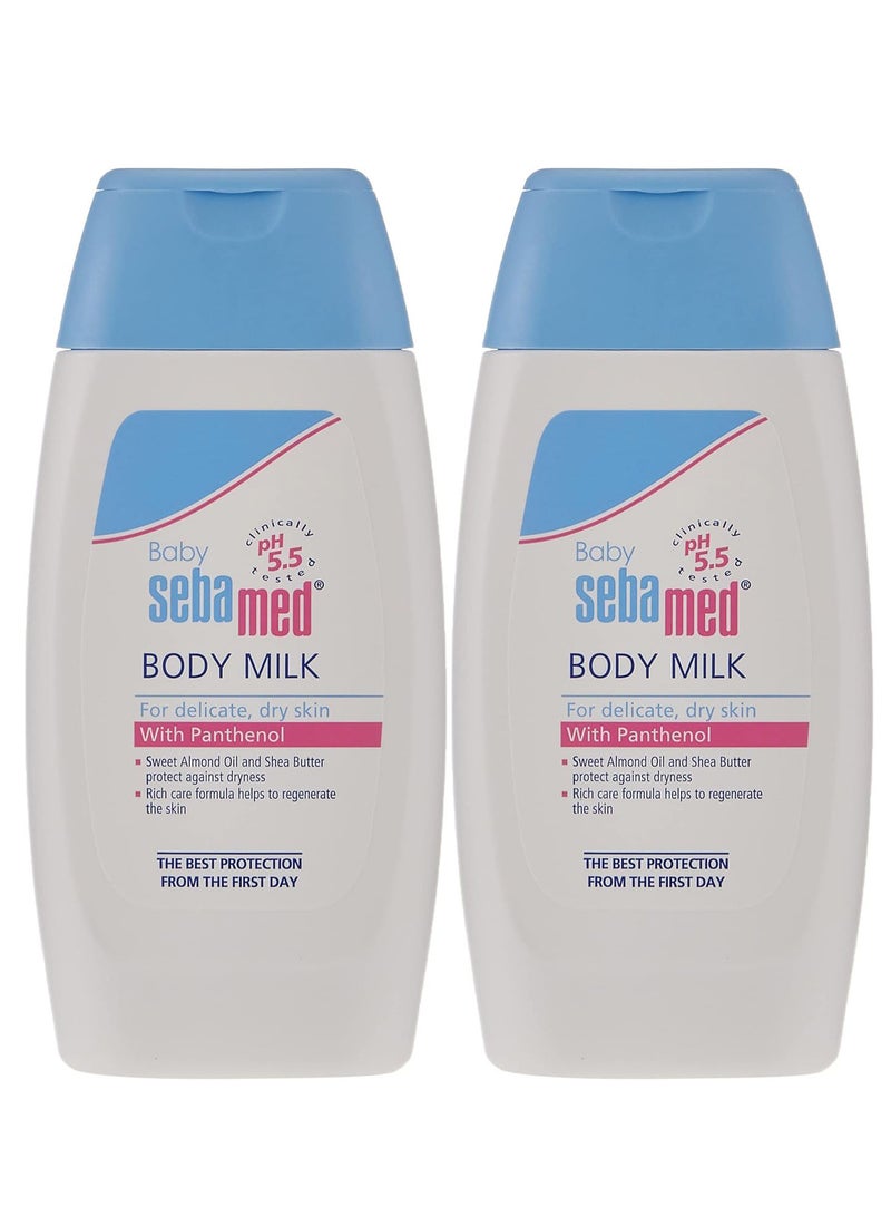Sebamed Pack Of 2 Sebamed Baby Body Milk With Panthenol 200 ML - Image 1