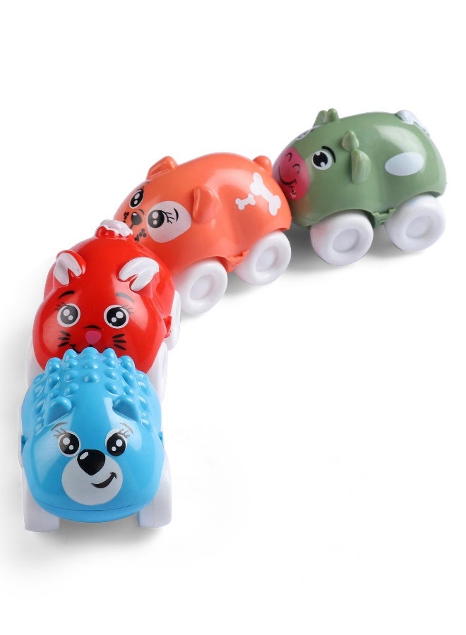 PlayNation Play Nation Colorful 4 in 1 Magnetic Animal Toy Train for Kids, Engaging Design, Magnetic Connection, Improves Motor Skills, 3 Years+, 7 x 5 x 5 cm - Multicolor - Image 1