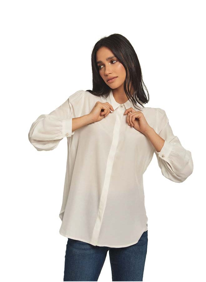 Dare - Fancy Georgette Long Sleeve Blouse - Image 1