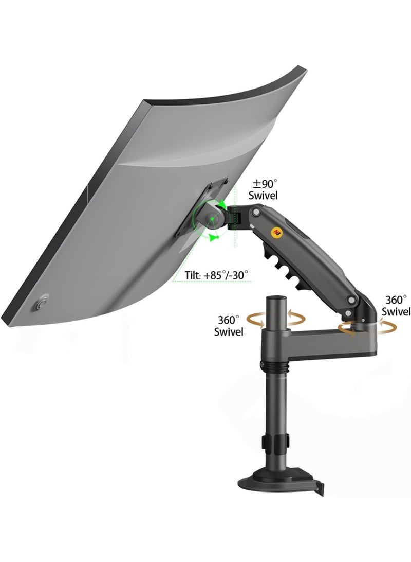 NB North Bayou Nb H100 Professional 17-30 inch Monitor Mount with Shock Absorber and Ergoflex Lift - Image 2