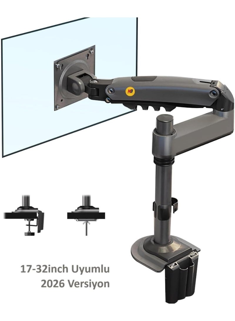 NB North Bayou Nb H100 Professional 17-30 inch Monitor Mount with Shock Absorber and Ergoflex Lift - Image 4