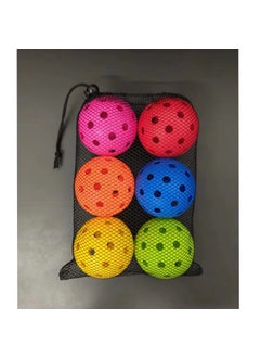 Generic Professional Glow Pickleball 40-Hole Gift Box Set 6 color [mesh bag]] 