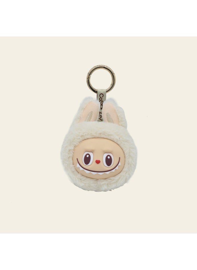Generation Vinyl Plush Head Small Pendant Second Generation Cloth Key Chain Ugly Cute Doll-Specification:.generation White-Color:Pendant Is About 11cm  - Image 1