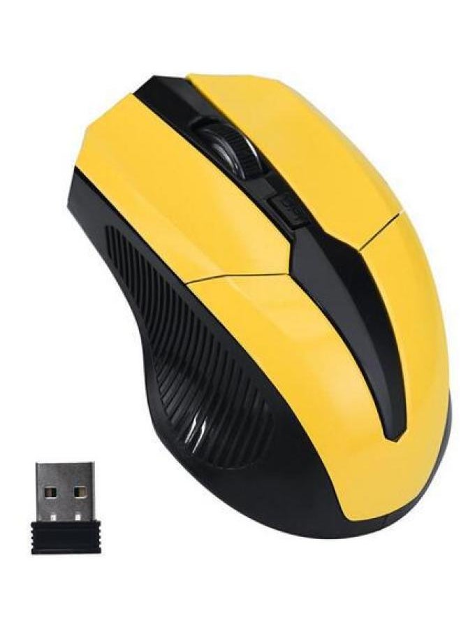 Generic - Wireless Gaming Office Optical Mouse For Laptop Usb Computer Accessories Products Low Price Bulk Purchase From Manufacturer-Color:Yellow - Image 1