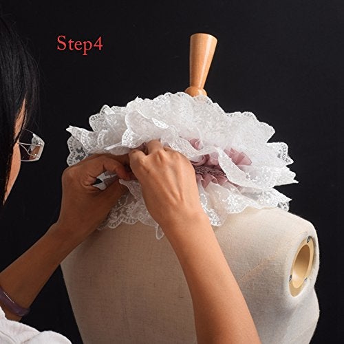 BLESSUME 1pc Lace Renaissance Neck Ruffle Collar (15.5") - Image 5