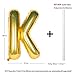 CHANGZHONG Letter Balloons 40 Inch Giant Jumbo Helium Foil Mylar for Party Decorations Gold K - Image 2