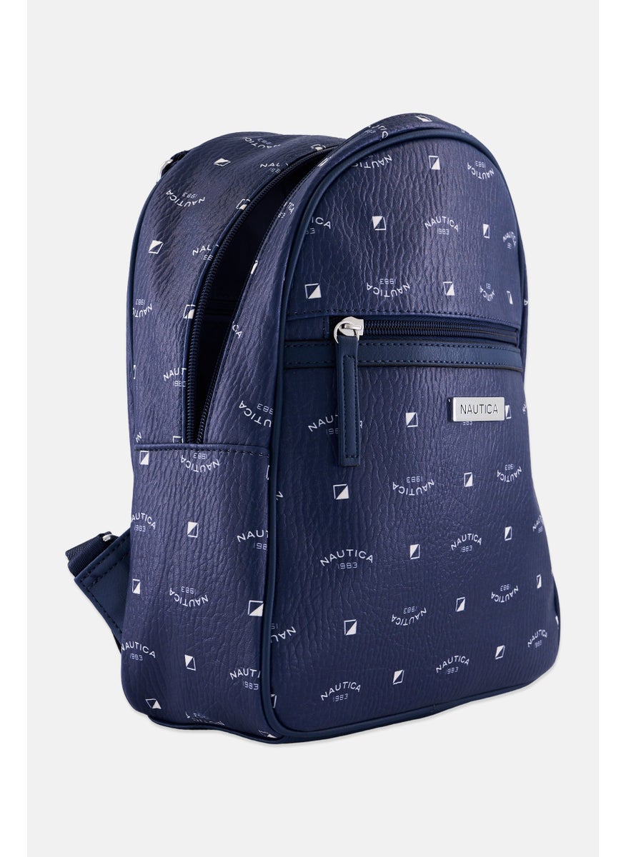 NAUTICA Women Brand Logo Backpack 23 L x 30 H x 10 W cm, Navy  - Image 3
