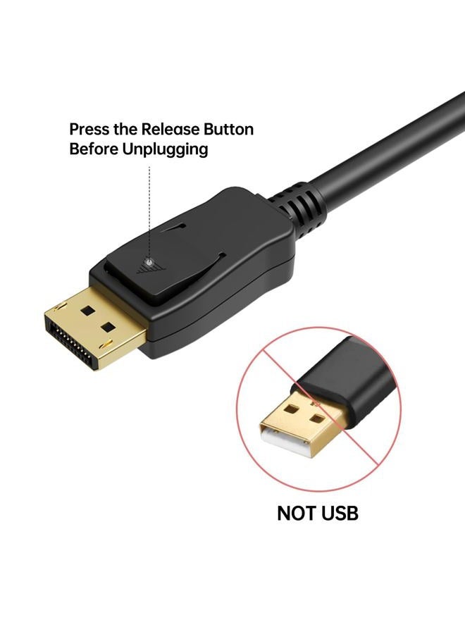 Benfei DisplayPort to HDMI 6 Feet Cable, DisplayPort to HDMI Male to Male Adapter Gold-Plated Cord for Lenovo, HP, ASUS, Dell and Other Brand 000096black - Image 5