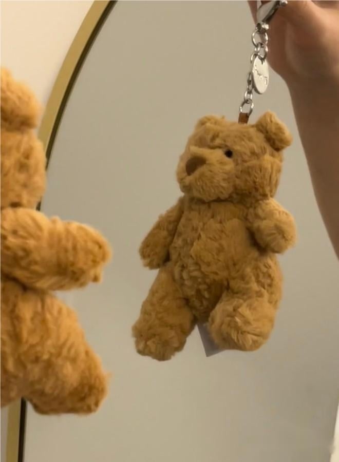 Mini Plush Bear Keychain 12cm – Soft Stuffed Animal Bag Charm, Cute Bear Hanging Toy for Kids & Gifts - Image 4