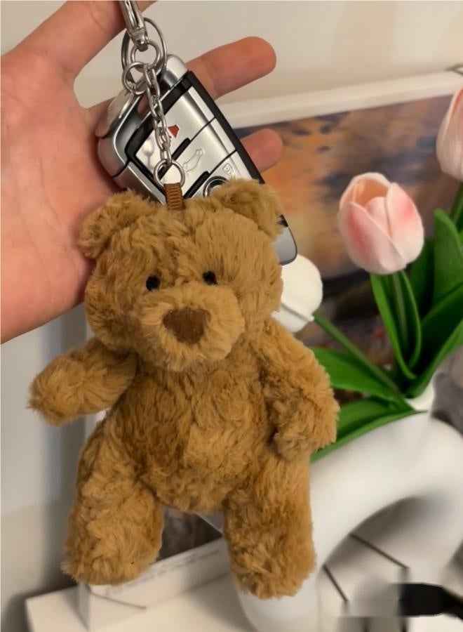 Mini Plush Bear Keychain 12cm – Soft Stuffed Animal Bag Charm, Cute Bear Hanging Toy for Kids & Gifts - Image 2
