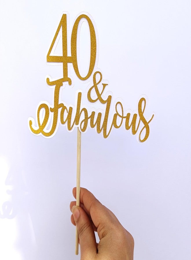 Sam Cute Land Handcrafted Custom Any Age & Fabulous Cake Topper – Birthday Party Decoration | Custom Age or Name - Image 1