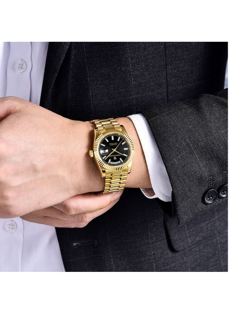 PAGANI DESIGN - Men’s Luxury Automatic Watches,Stainless Steel Sapphire Glass 100M Waterproof Mechanical Wristwatch ST16 Japanese Movement Business Watch Gift for Men - Image 1