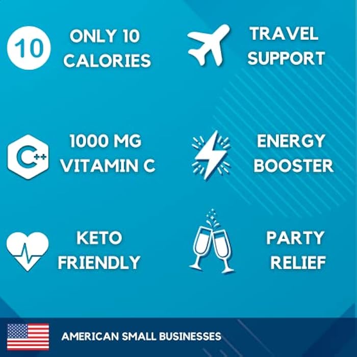 HydroMATE Electrolytes Powder with Low Sugar - 16 Instant Hydration Packets with Vitamin C Orange to Boost Energy - Low Sugar Electrolytes Powder Packets to Support Hydration for Fast Party Recovery - Image 3