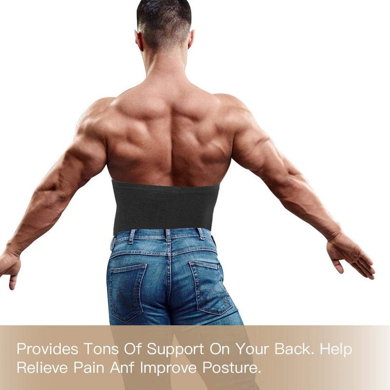 comfrt Men Waist Trimmer, Waist Trainer Elastic Corset Workout Waist Shaper for shaping People to Workout Sport(L) - Image 4