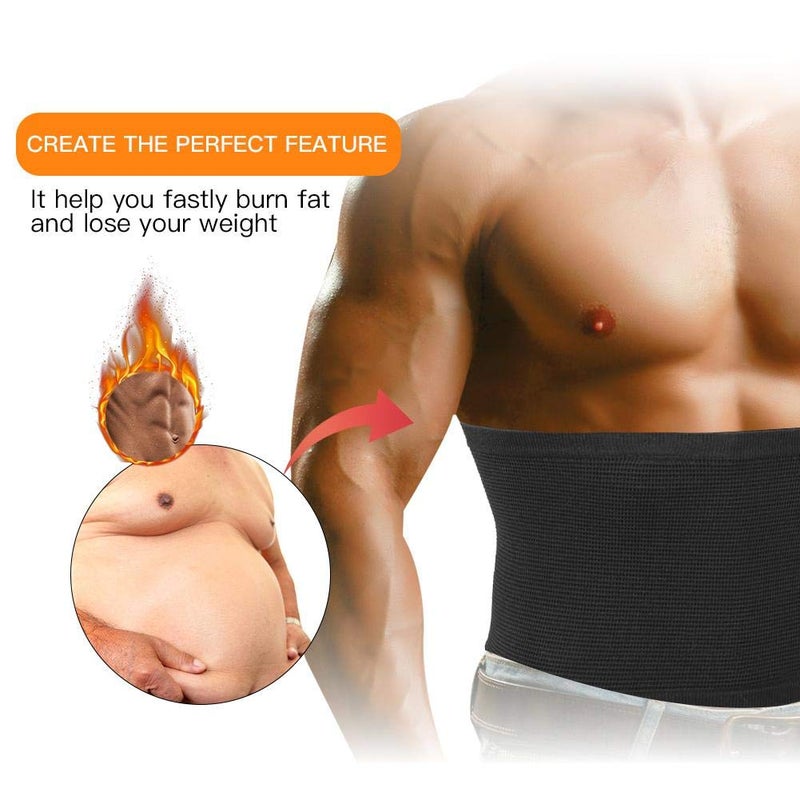 comfrt Men Waist Trimmer, Waist Trainer Elastic Corset Workout Waist Shaper for shaping People to Workout Sport(L) - Image 5