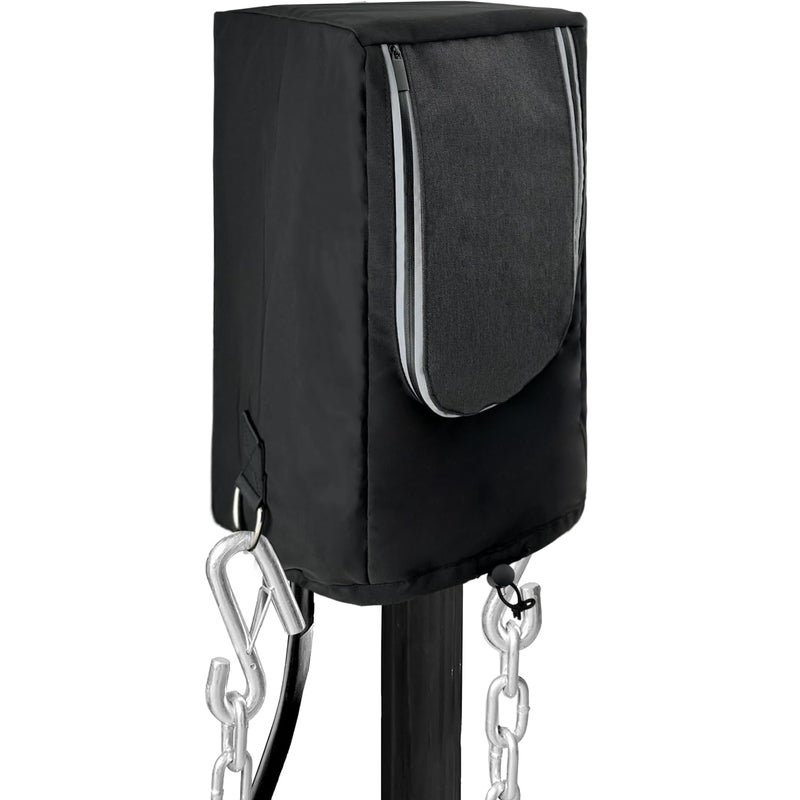 Chanvoo Electric Tongue Jack Cover 3 Layer Oxford Fabric Universal Trailer RV Electric Tongue Jack Protective Cover Adjustable Drawstring with D Rings 18 x 9 x 75 Inch