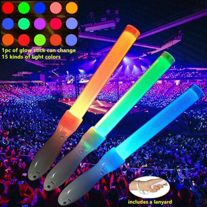 15 Color LED Light Stick for Party Concert Emergency 1pc - Image 1
