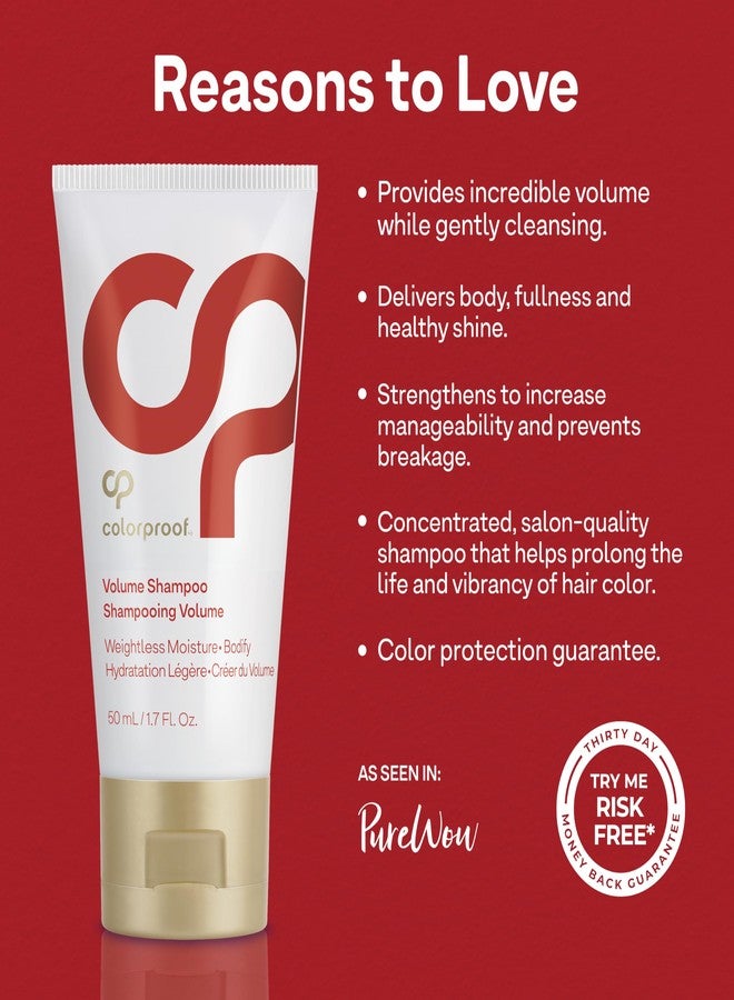 Colorproof Volume Shampoo for Women 1.7 Fl. Oz. Volume Shampoo, White Nectarine Scent, Travel Size Sulfate Free Shampoo - Image 3