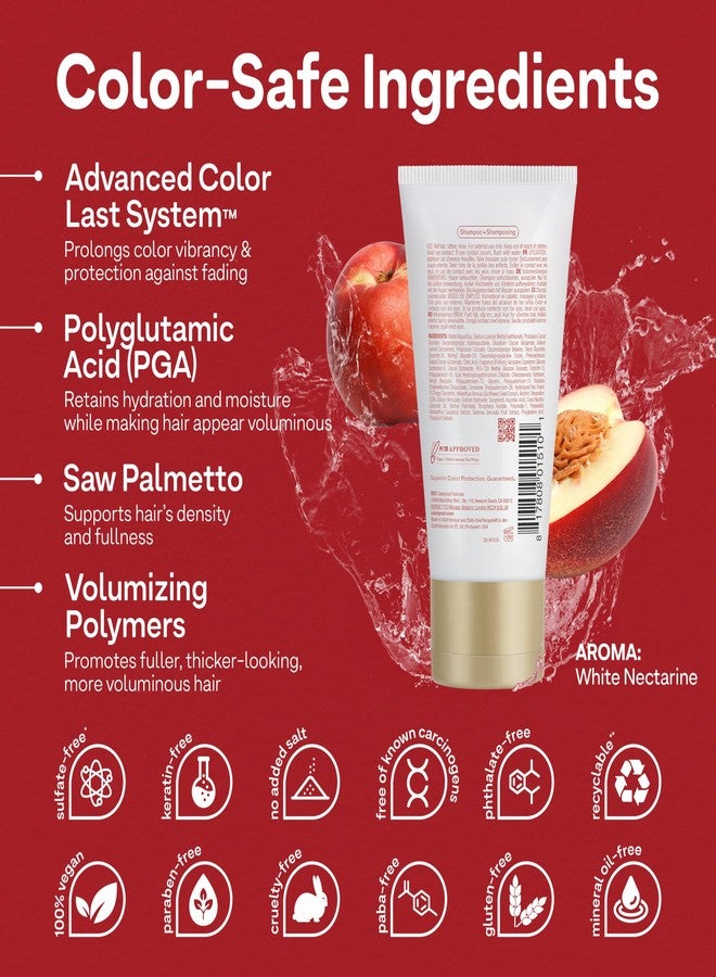 Colorproof Volume Shampoo for Women 1.7 Fl. Oz. Volume Shampoo, White Nectarine Scent, Travel Size Sulfate Free Shampoo - Image 2