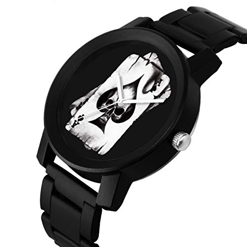 SWADESI STUFF Analogue Black Dial Metal Strap Watch for Men and Boy - Image 2
