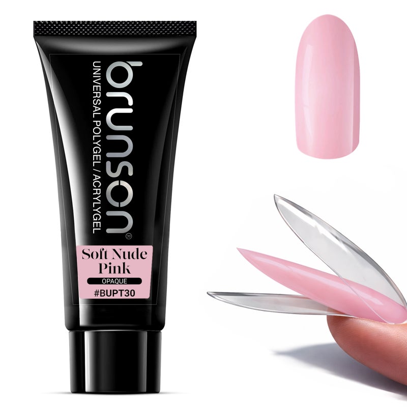 Polygel for Nails 100g- Brunson Universal Poly Gel Nail Builder Extension for Nail Art Design – High-Viscosity Builder Gel - Professional Acrygel for Nail Extensions | Sandwich Dual Form Technique