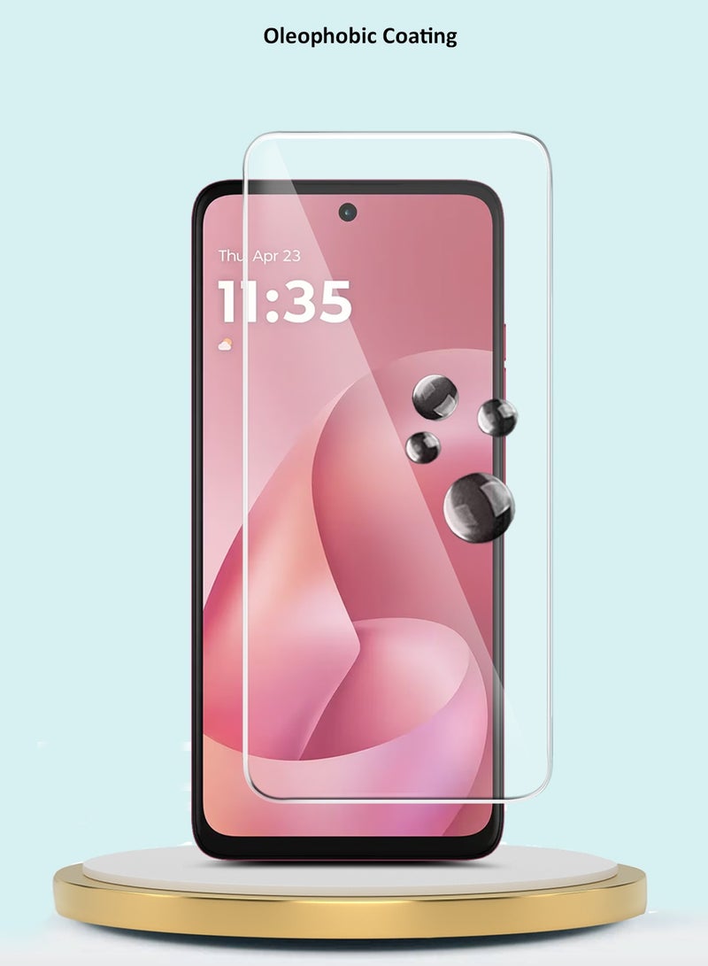 GMAX Motorola Moto G57 Power 5G 2025 GMAX Premium Series Curved Edges 9H 2.5D Tempered Glass Screen Protector - Clear - Image 5