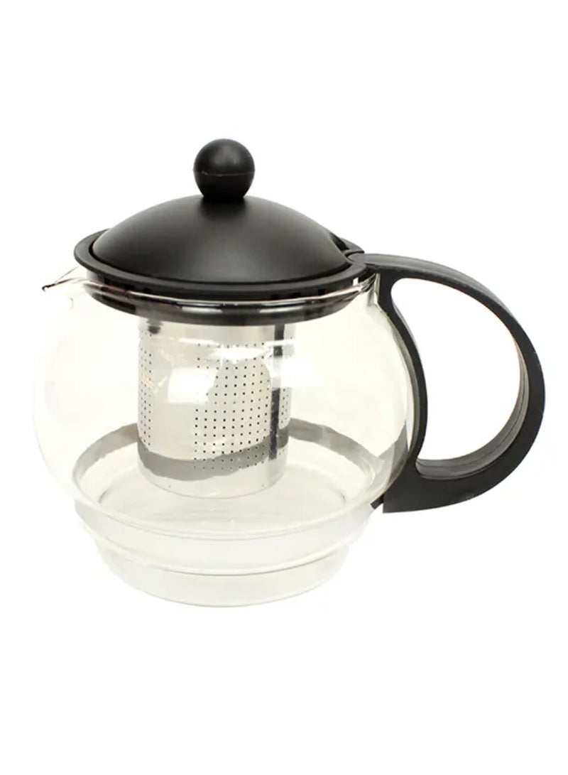 Electric Tea and Coffee Set, Glass Teapot with Infuser, Stainless Steel Kettle, Warming Tray, Black - Image 3