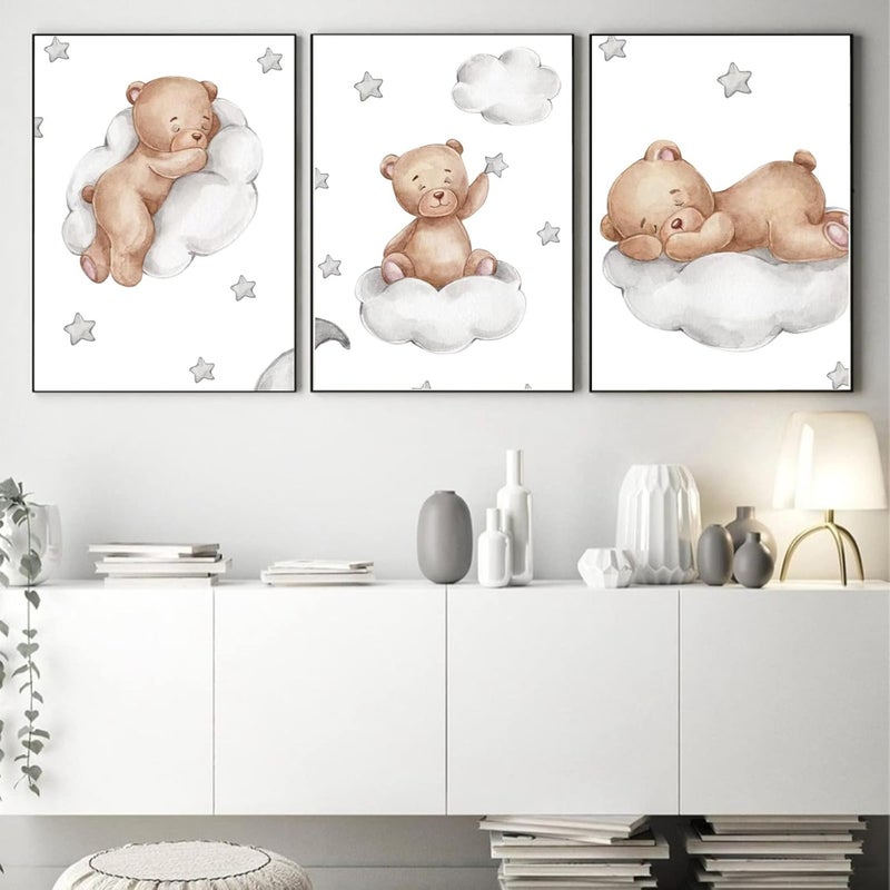 BPA Teddy Bear Sleeping on The Moon Wall Stickers - Image 3