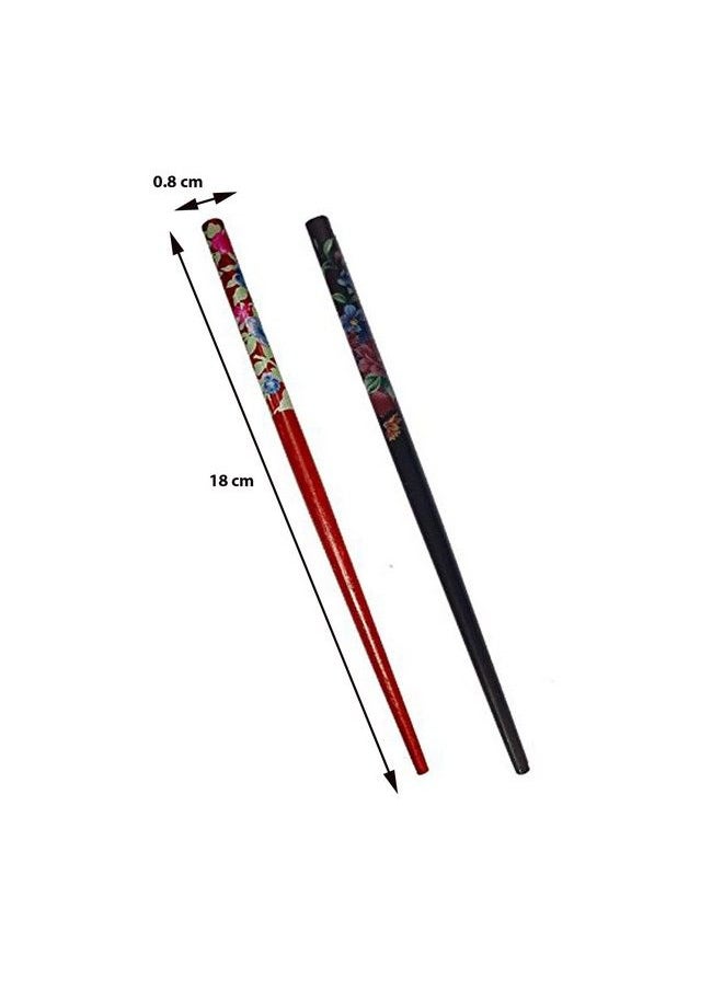 Salvus App SOLUTIONS - Wooden Handmade Stylish Long Hair Pin For Women Juda Pin Hair Stick Juda Stick Hair Pin Pack Of 2 - Image 1