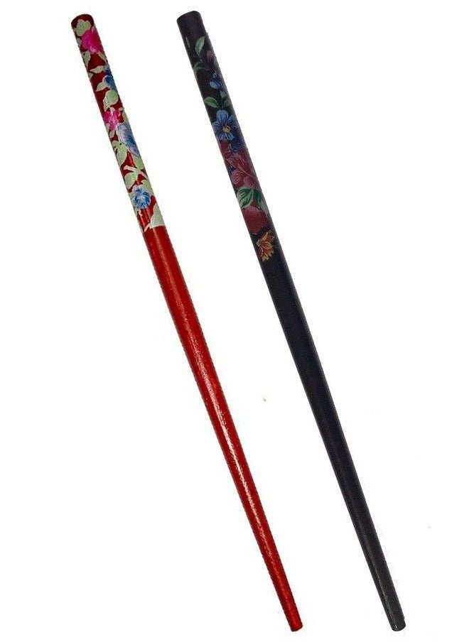 Salvus App SOLUTIONS - Wooden Handmade Stylish Long Hair Pin For Women Juda Pin Hair Stick Juda Stick Hair Pin Pack Of 2 - Image 1