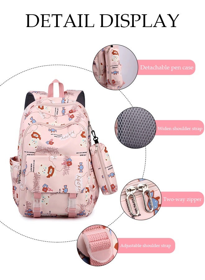 DUNISO Kids School Backpack, Large Capacity Backpack for Girls, Lightweight Schoolbag for Teen Girls,Water Resistant Bookbag for Elementary Primary School - Image 5