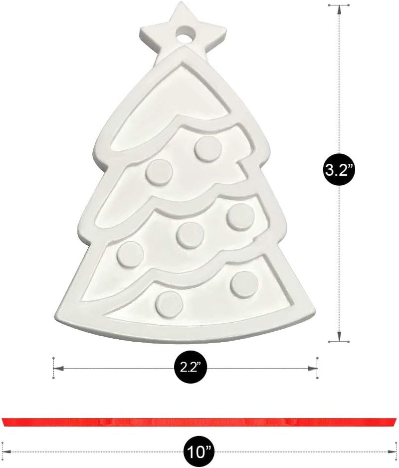 ORIENTAL CHERRY Christmas Crafts for Kids - DIY Christmas Tree Decorations Resin Ornaments Kits (Includes Paints Brushes) - Stocking Stuffers DIY Xmas Ornaments for Kids Toddlers Girls Boys Ages 3-5 4-8 8-12 - Image 3