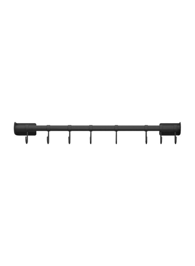 اليشمك حامل لأدوات المطبخ يُثبت على الحائط أسود/فضي 60x7.4x4.5سم - Image 1