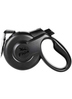 fida Retractable Dog Leash Heavy Duty (Styleash Series) Black L (5M/16ft) 
